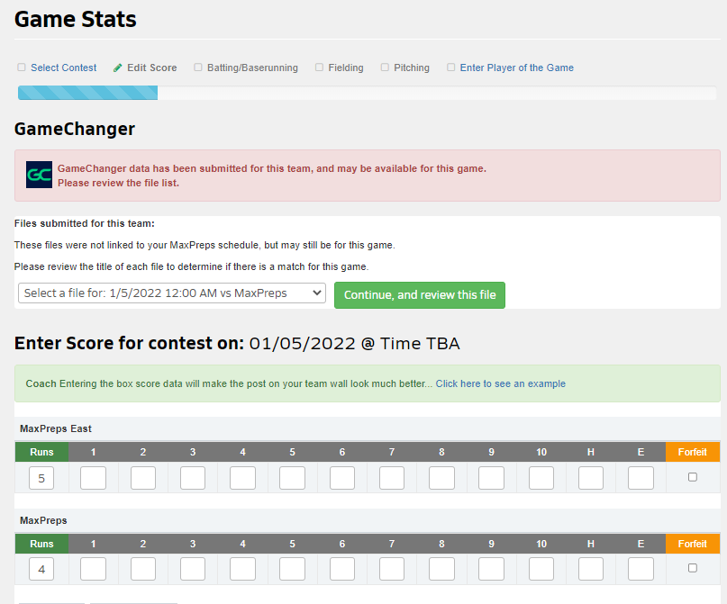 Scoring Basic Plays  GameChanger University 